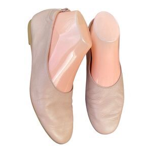 Everlane Day Glove Flats Tan Nude Leather Ballet Minimalist Slip On Shoes Sz 7